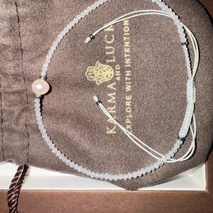 Karma and Luck Beaded ankle with Pearl